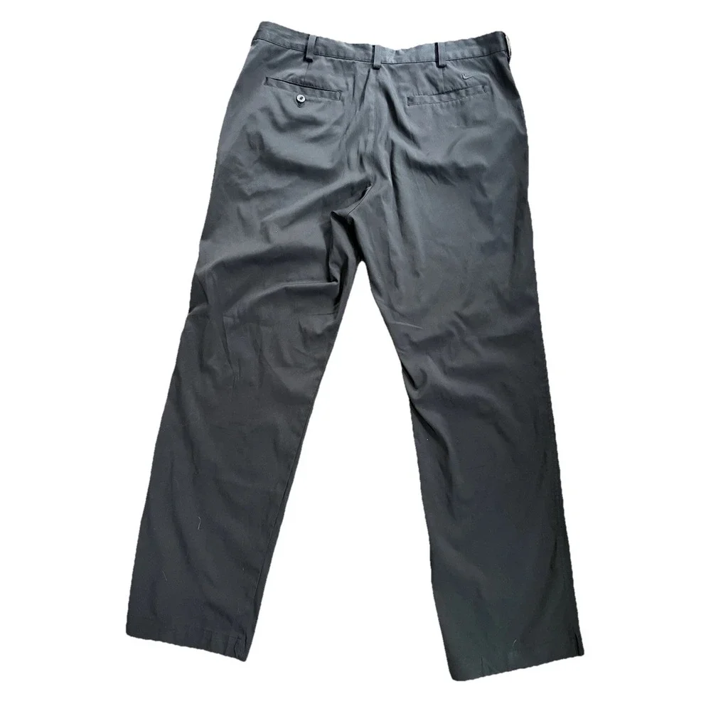 Nike Golf Dri-Fit Pants Mens 36x32 Black Tech‎ Straight Leg Performance Casual